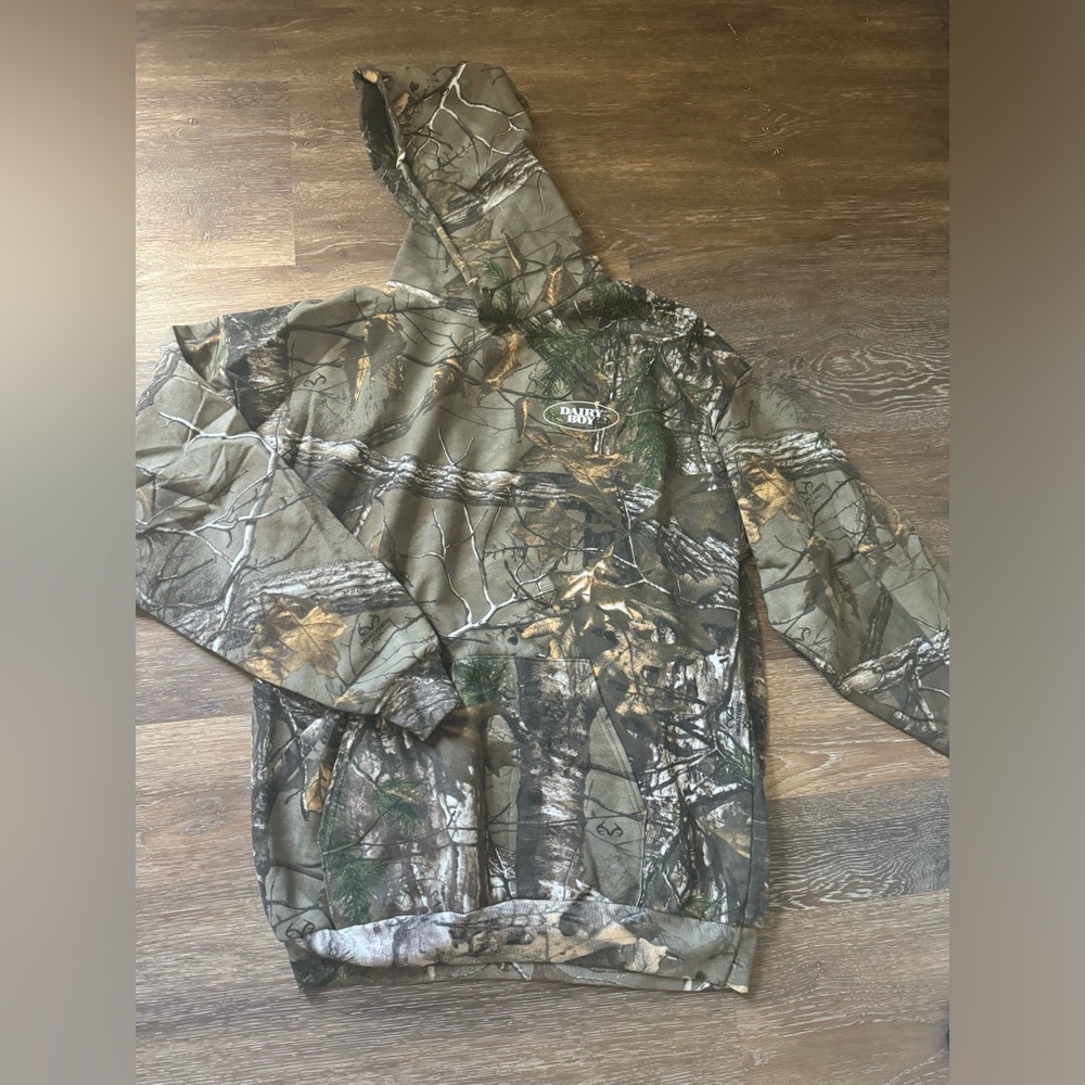 Dairy Boy Camo Hoodie White